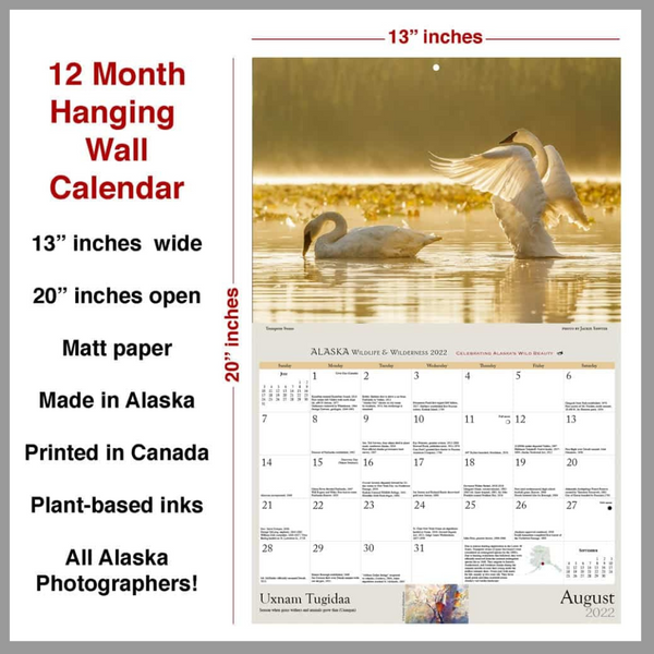 2024 Alaska Wildlife & Wilderness Wall Calendar