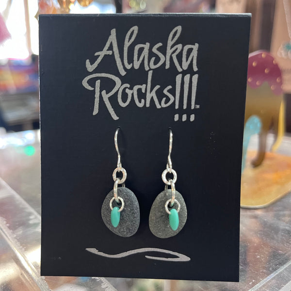 AR12 - Green Grass Bead Earrings