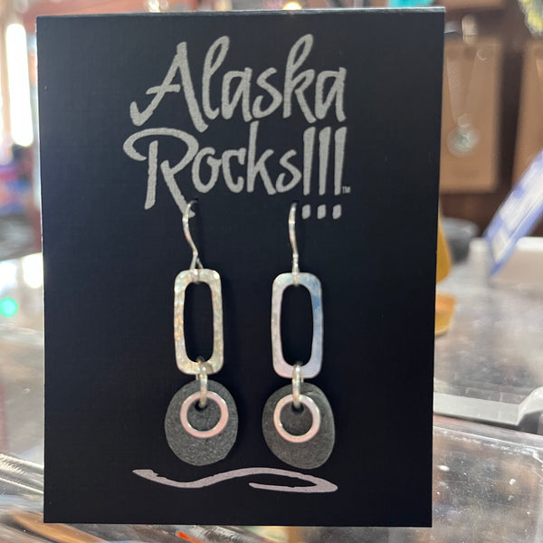 AR1 - Rock and Hoop Earrings