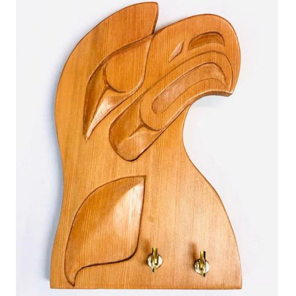 NATIVE ALASKAN EAGLE KEY RING HANGER