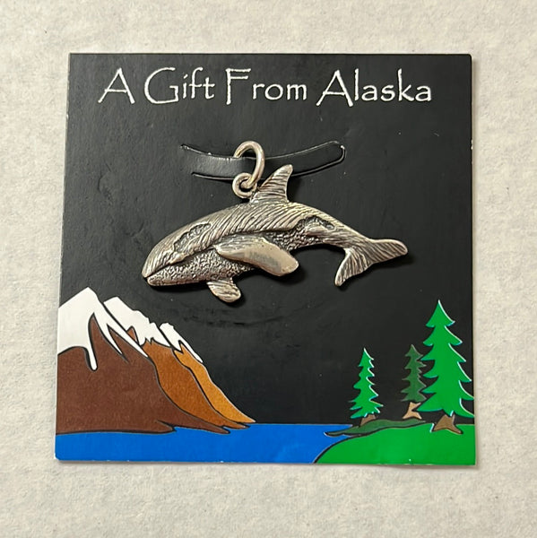 Sterling Silver Orca Whale Charm/Pendant