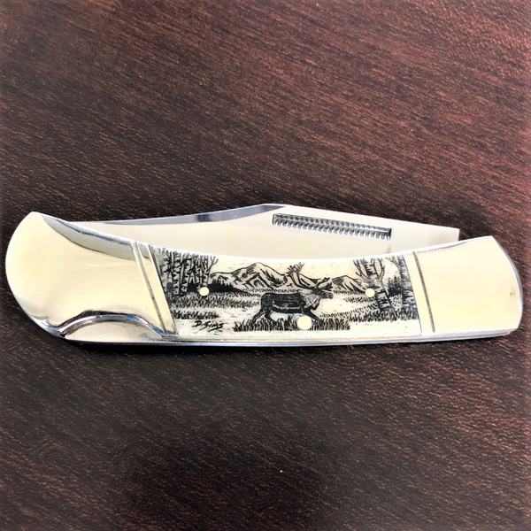 Lock Back Pocket Knives - Black and White