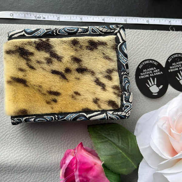 Bifold Seal Fur Wallet