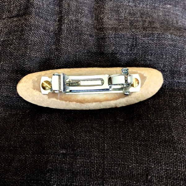 Fossilized Ivory Barrette