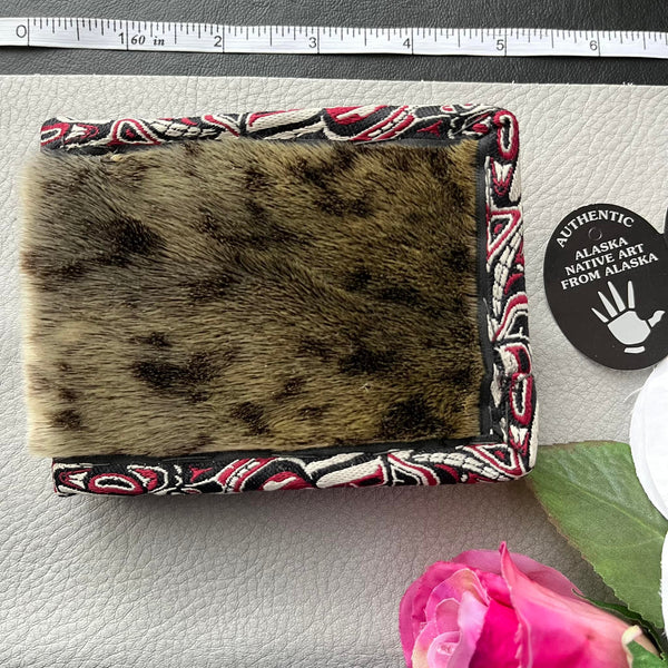 Bifold Seal Fur Wallet