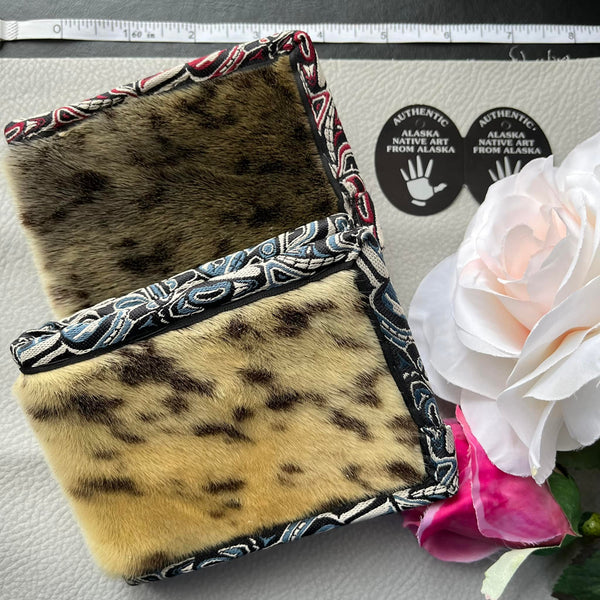 Bifold Seal Fur Wallet