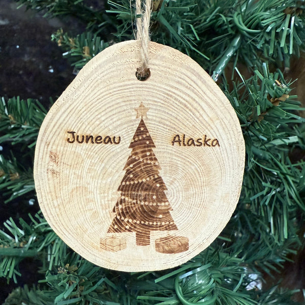 Handmade Alaska Wood Ornament – Totem