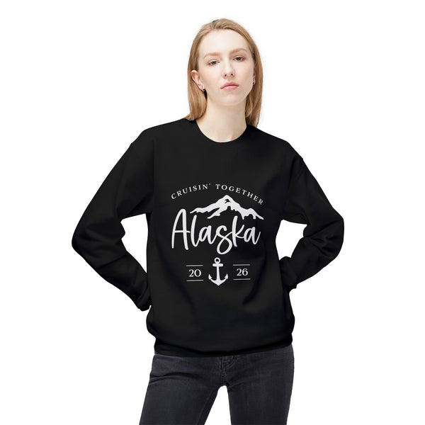 Alaska Cruisin' Crewneck Sweatshirt — Anchor & Mountain Travel Pullover