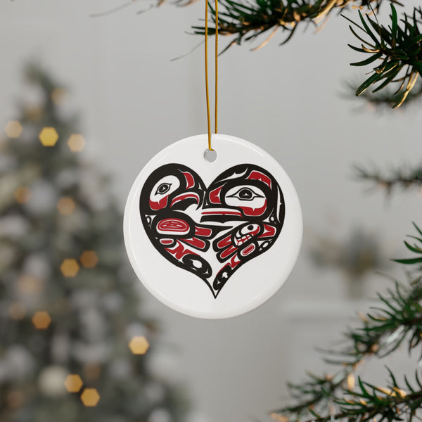 Ceramic Ornaments - Tlingit Haida Alaska Tribes Decor (1pc, 3pcs, 5pcs, 10pcs)