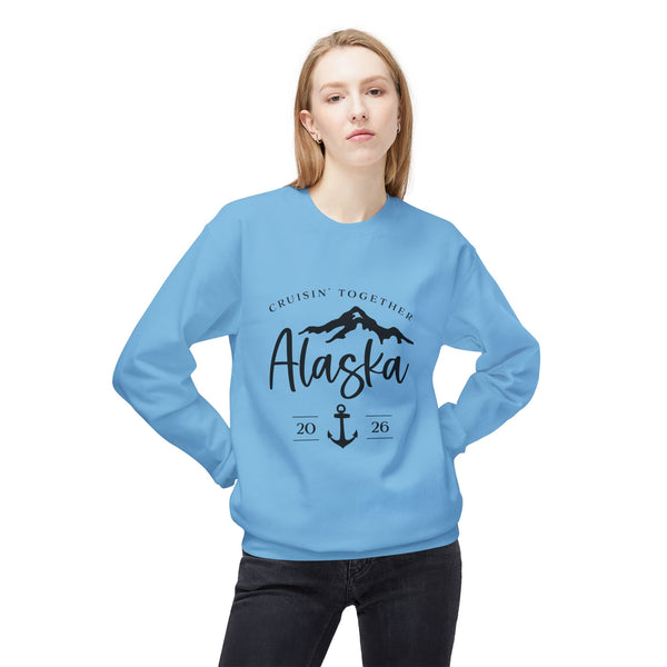 Alaska Cruisin' Crewneck Sweatshirt — Anchor & Mountain Travel Pullover