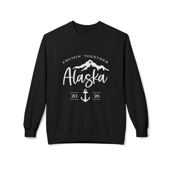 Alaska Cruisin' Crewneck Sweatshirt — Anchor & Mountain Travel Pullover