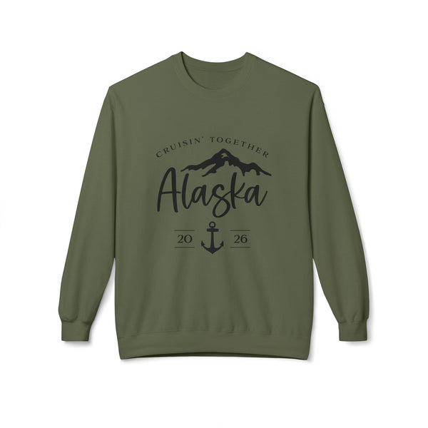 Alaska Cruisin' Crewneck Sweatshirt — Anchor & Mountain Travel Pullover