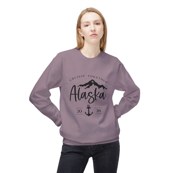 Alaska Cruisin' Crewneck Sweatshirt — Anchor & Mountain Travel Pullover