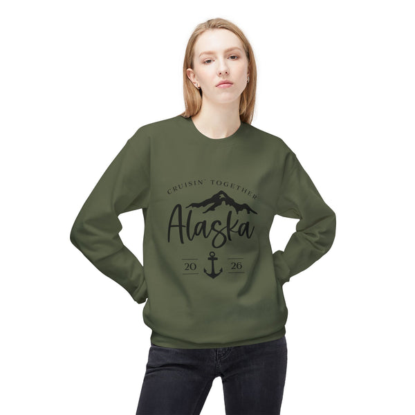 Alaska Cruisin' Crewneck Sweatshirt — Anchor & Mountain Travel Pullover