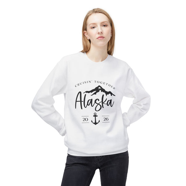Alaska Cruisin' Crewneck Sweatshirt — Anchor & Mountain Travel Pullover