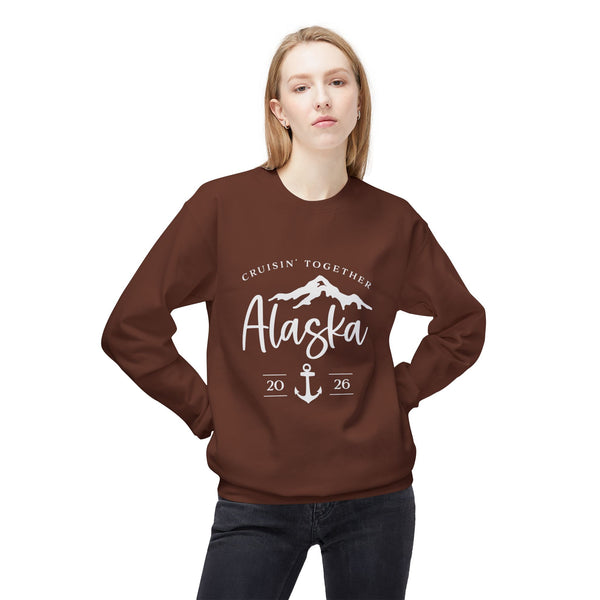Alaska Cruisin' Crewneck Sweatshirt — Anchor & Mountain Travel Pullover