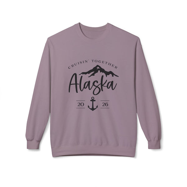 Alaska Cruisin' Crewneck Sweatshirt — Anchor & Mountain Travel Pullover