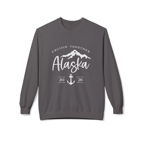 Alaska Cruisin' Crewneck Sweatshirt — Anchor & Mountain Travel Pullover