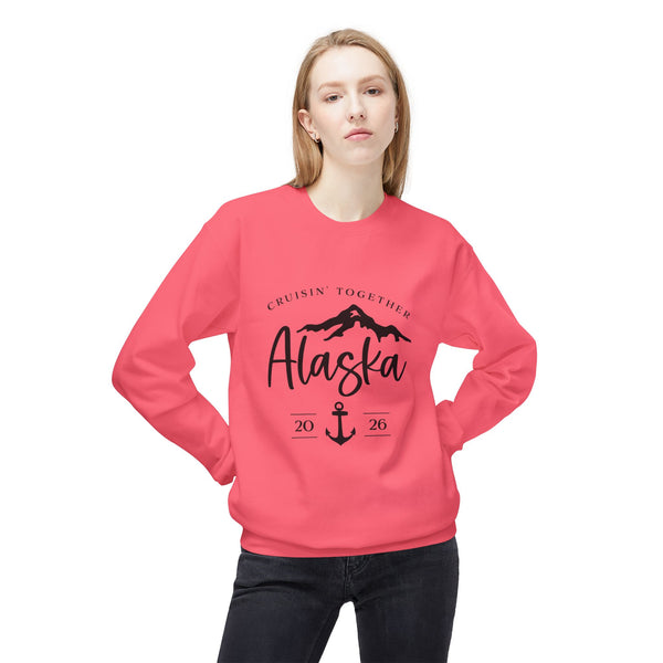 Alaska Cruisin' Crewneck Sweatshirt — Anchor & Mountain Travel Pullover