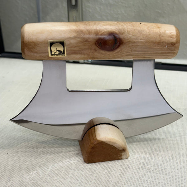 Handmade Alaska Ulu Knife – Diamond Willow, Moose Antler or Elk Antler | Made in Juneau