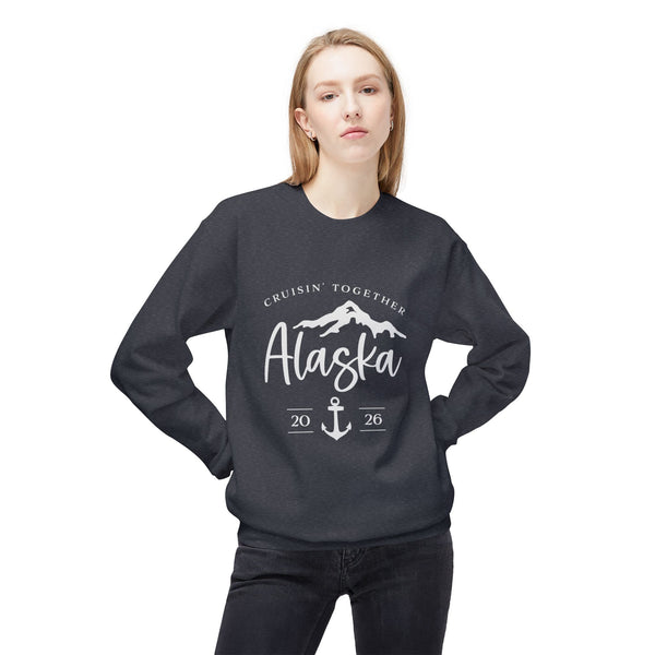 Alaska Cruisin' Crewneck Sweatshirt — Anchor & Mountain Travel Pullover