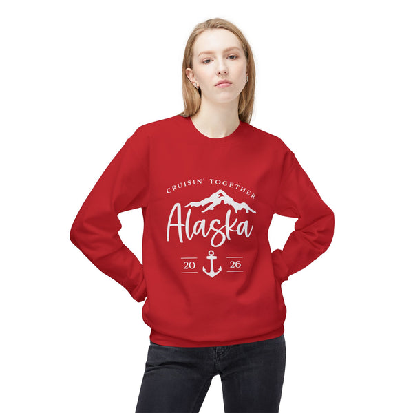 Alaska Cruisin' Crewneck Sweatshirt — Anchor & Mountain Travel Pullover