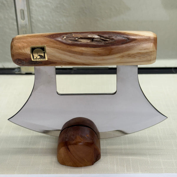 Handmade Alaska Ulu Knife – Diamond Willow, Moose Antler or Elk Antler | Made in Juneau