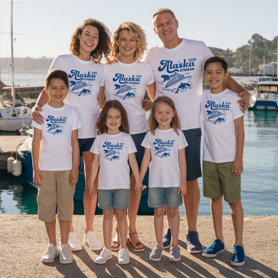 Alaska Cruise Adventure Tee, Cruisin' Together Graphic Shirt, Unisex Travel T-Shirt, Souvenir Apparel, Vacation Gift, Summer Cruise Wear