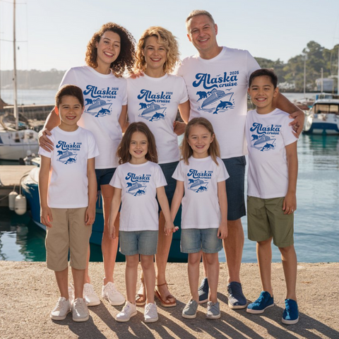 Alaska Cruise Adventure Tee, Cruisin' Together Graphic Shirt, Unisex Travel T-Shirt, Souvenir Apparel, Vacation Gift, Summer Cruise Wear