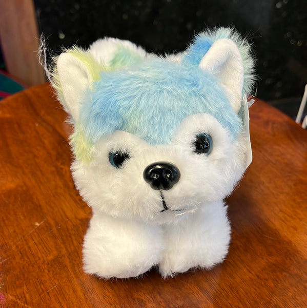 Plush 8” floppy beanbag husky