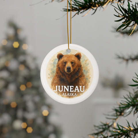 Ceramic Christmas Ornaments Featuring Alaska Designs, Holiday Decor, Gift Tags, Tree Ornaments, Personalized Holiday Gifts
