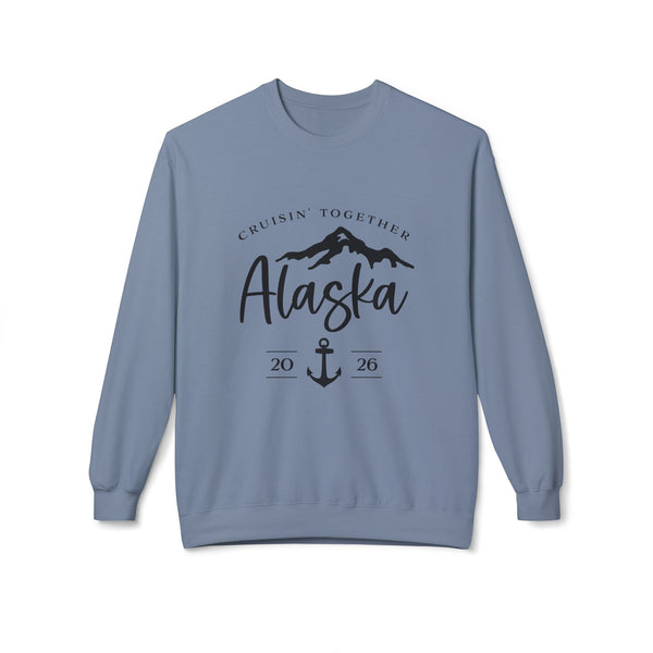 Alaska Cruisin' Crewneck Sweatshirt — Anchor & Mountain Travel Pullover