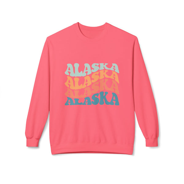 Alaska Retro Stacked Crewneck Sweatshirt