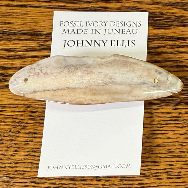 Fossilized Ivory Hair Barrette – Mariah