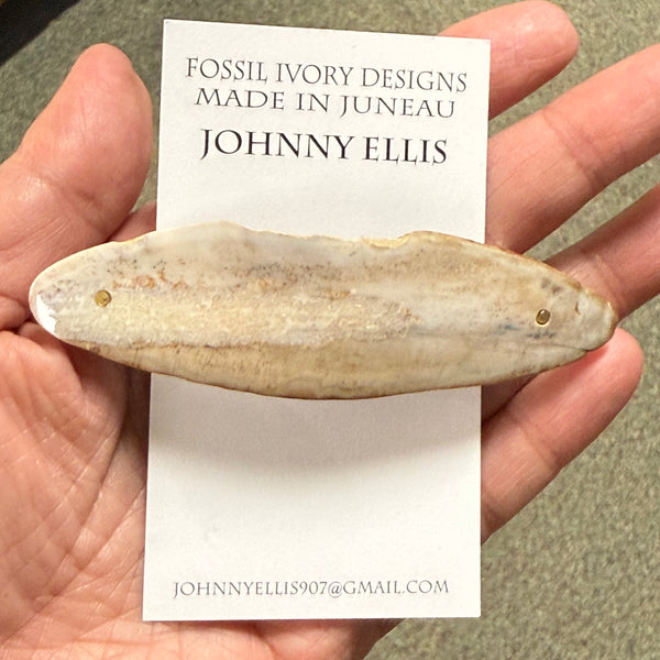 Fossilized Ivory Hair Barrette – Mariah