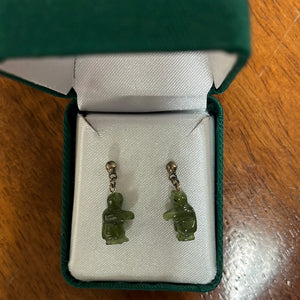 Jade Eskimo Dangle Earrings