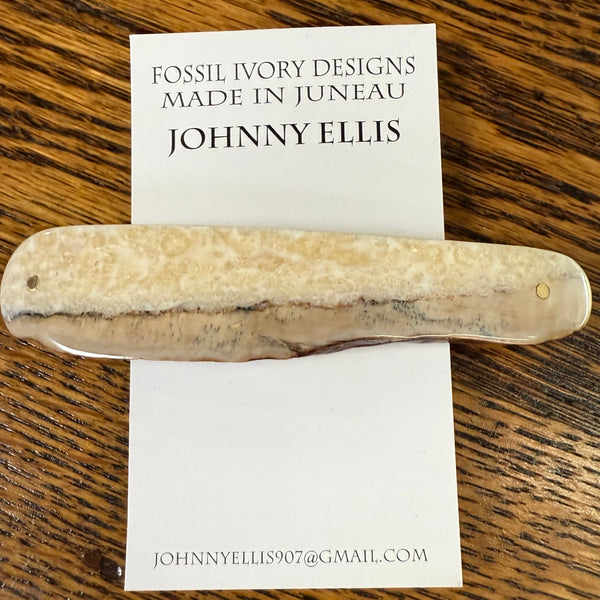 Fossilized Ivory Hair Barrette – Mariah