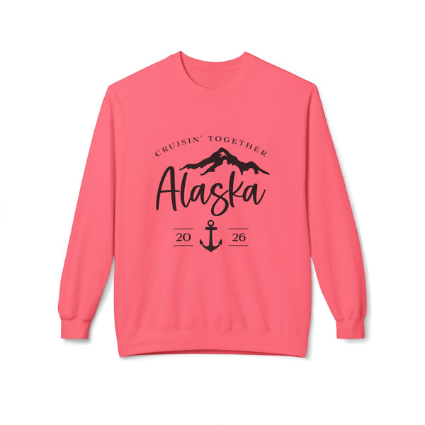 Alaska Cruisin' Crewneck Sweatshirt — Anchor & Mountain Travel Pullover