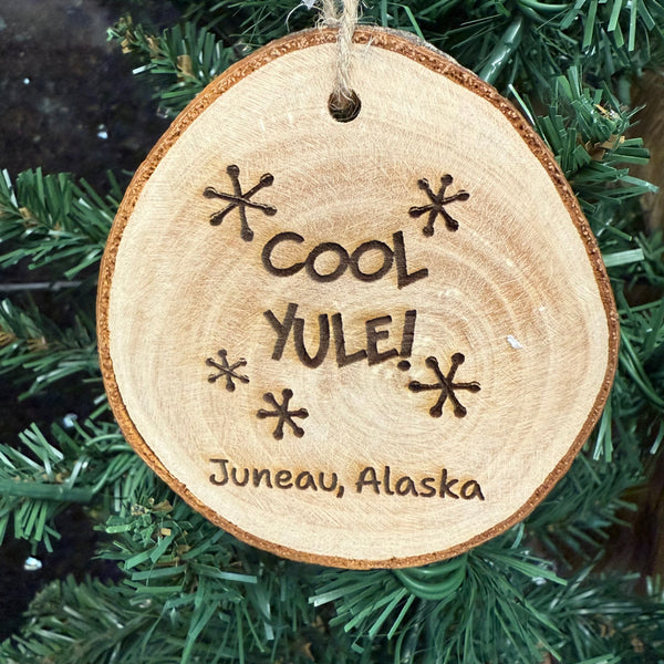 Handmade Alaska Wood Ornament – Juneau Alaska Christmas Ornament | Local Artist