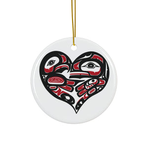 Ceramic Ornaments - Tlingit Haida Alaska Tribes Decor (1pc, 3pcs, 5pcs, 10pcs)