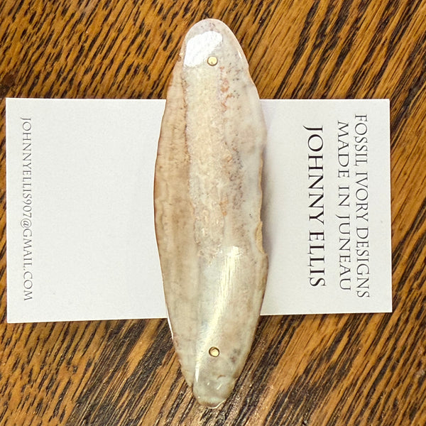 Fossilized Ivory Hair Barrette – Mariah