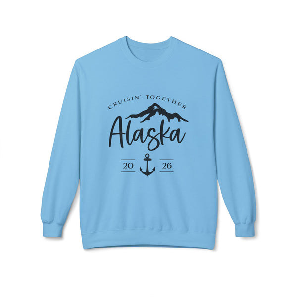 Alaska Cruisin' Crewneck Sweatshirt — Anchor & Mountain Travel Pullover