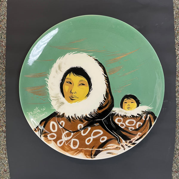 Matthew Adams Alaska Series Plate - Mother and Child