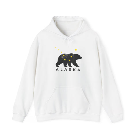 Alaska Bear Hoodie, Cozy Unisex Hooded Sweatshirt, Cute Bear Design, Perfect Gift for Nature Lovers, Ideal for Winter Wear, Great for Travel