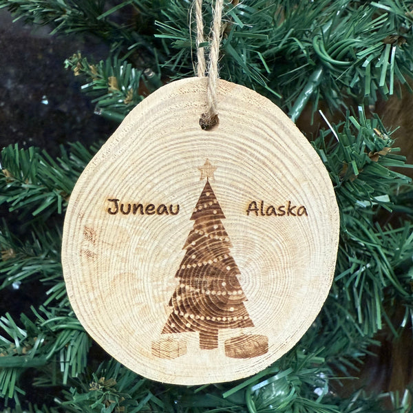 Handmade Alaska Wood Ornament – Totem