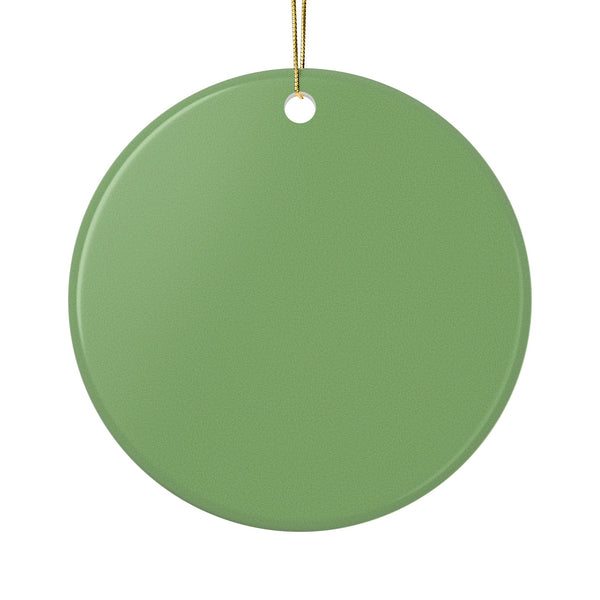 Holiday Ceramic Ornament, Merry Christmas from Alaska ornament