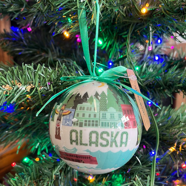 Alaska Christmas Ornament