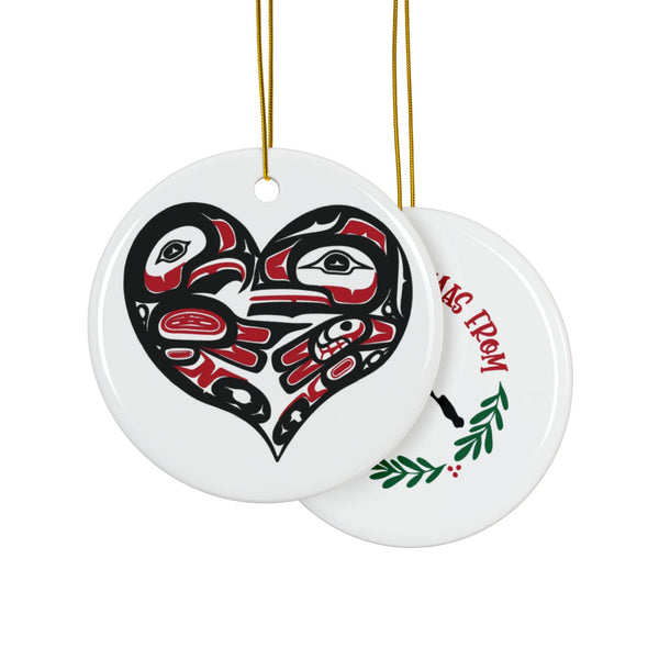 Ceramic Ornaments - Tlingit Haida Alaska Tribes Decor (1pc, 3pcs, 5pcs, 10pcs)