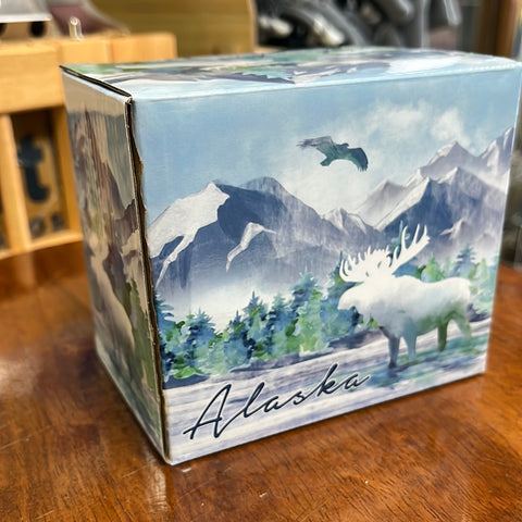 Mug boxed watercolor moose