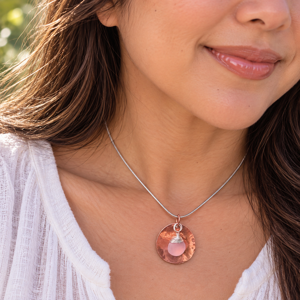 Sea Glass Necklace – Red Dagger-Shaped